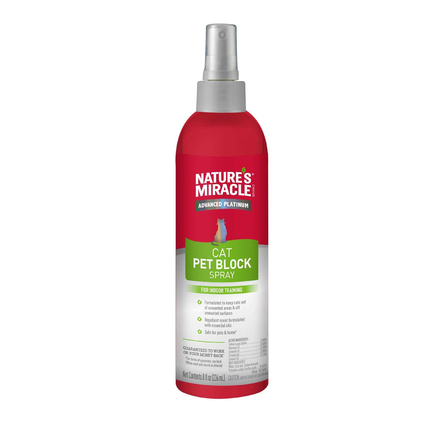 Nature’s Miracle Advanced Platinum Cat Pet Block Repellent Spray - Healthber