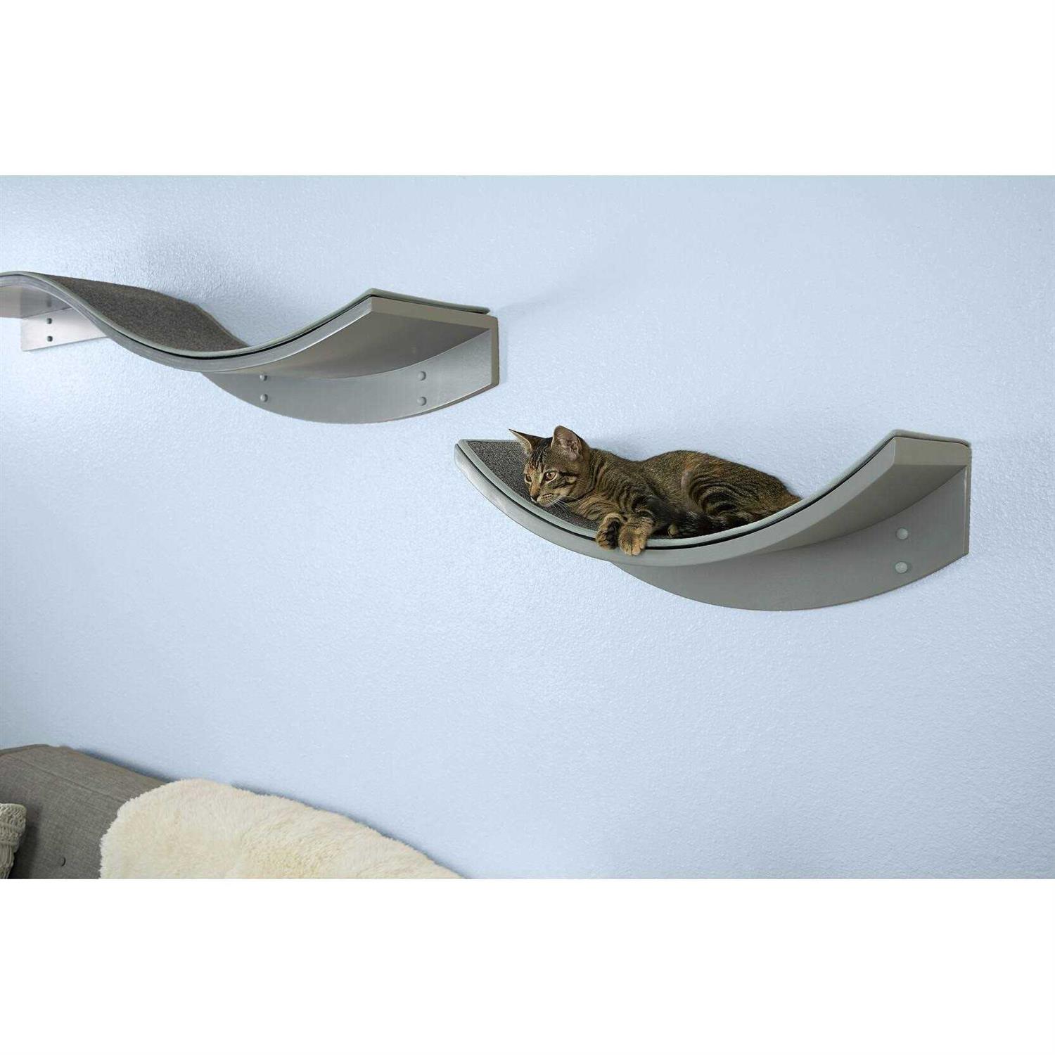The Refined Feline Lotus Leaf Cat Shelf - Healthber