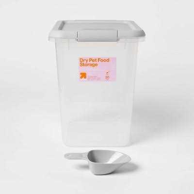 up & up Pet Food Storage Tub with Built-in Scoop - Healthber