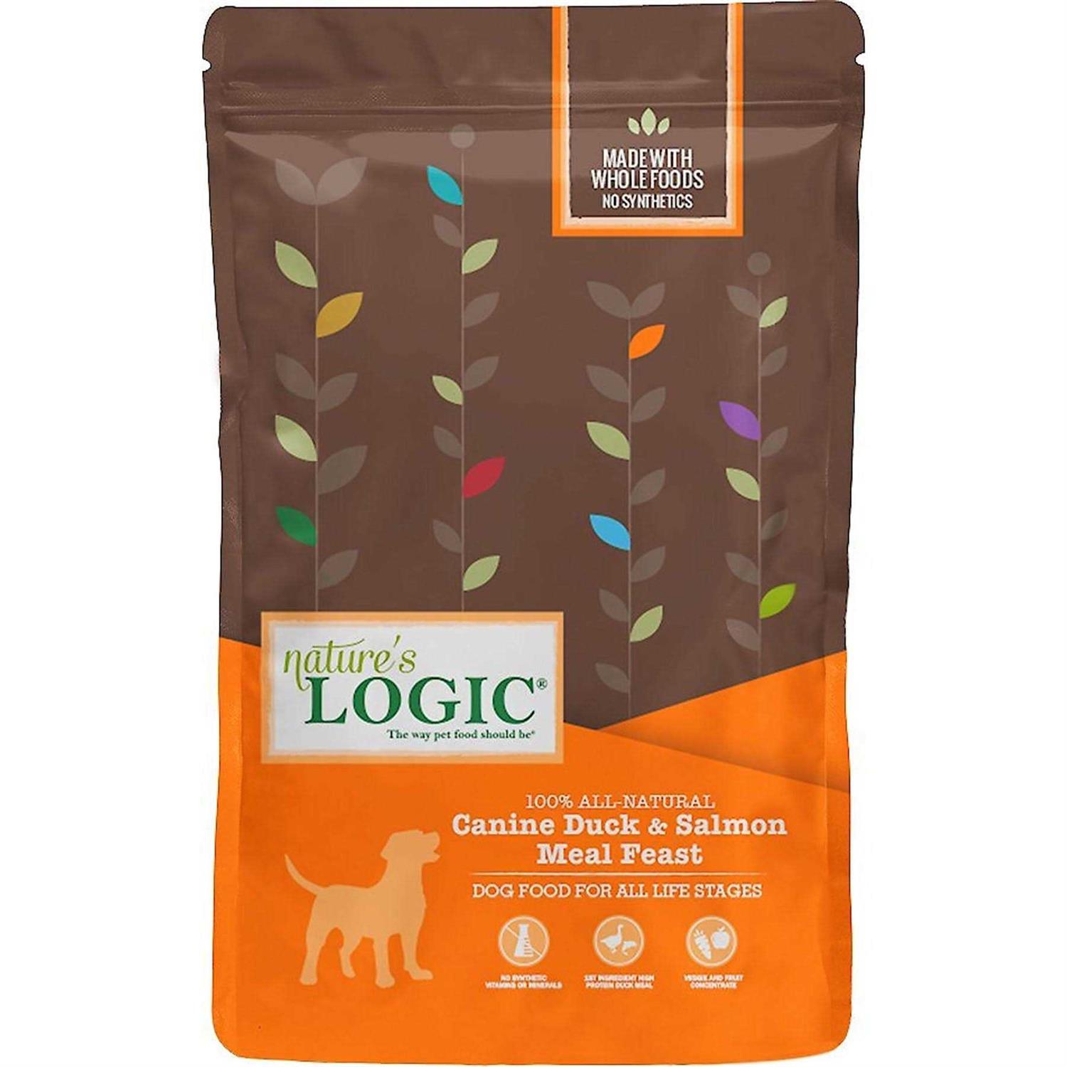 Nature’s Logic Canine Duck & Salmon Meal Feast Dry Dog Food - Healthber