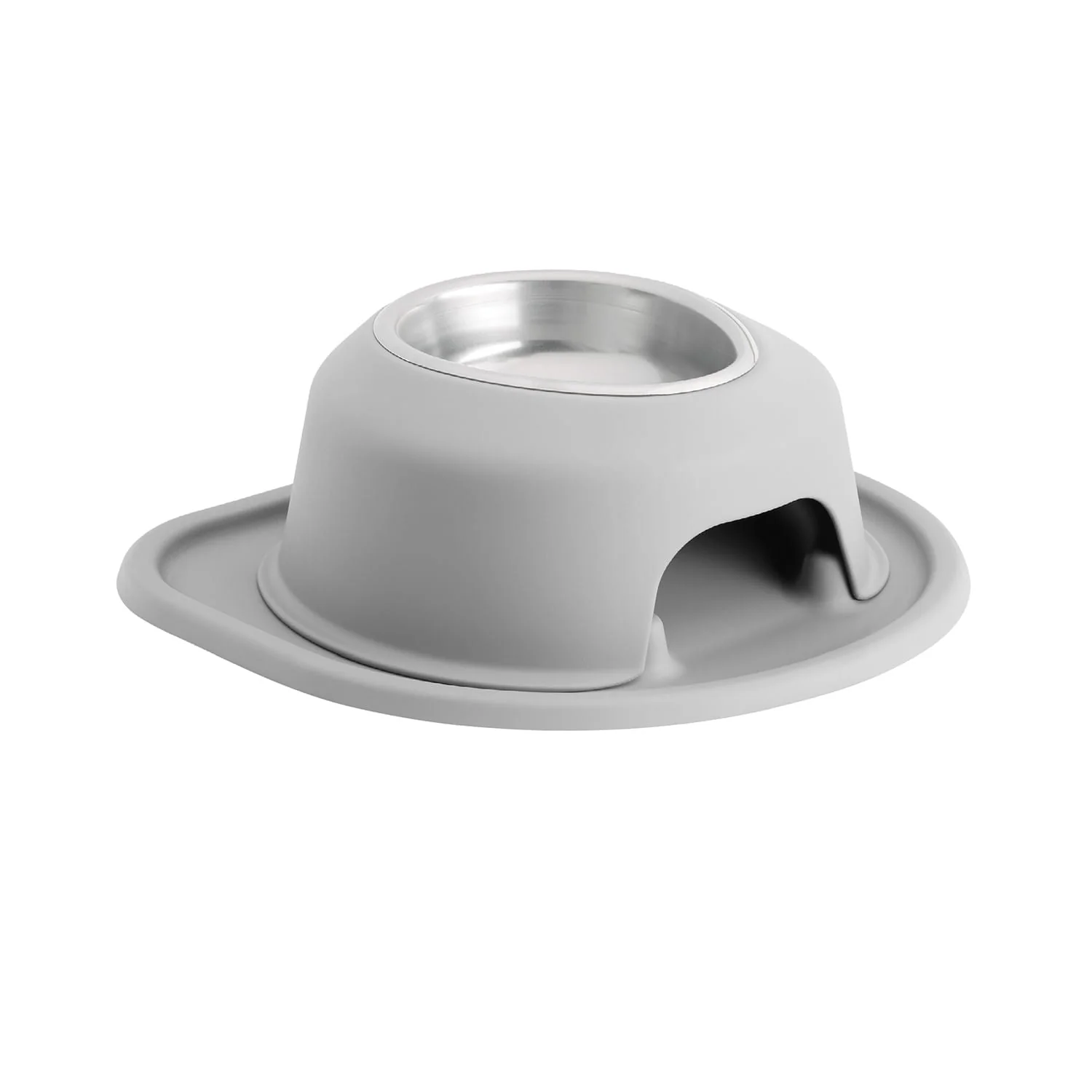 WeatherTech Single High Pet Feeding System, Stainless Steel - Healthber