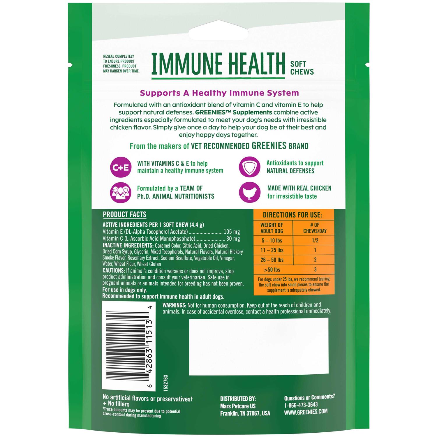 Greenies Immune Health Supplements - Healthber