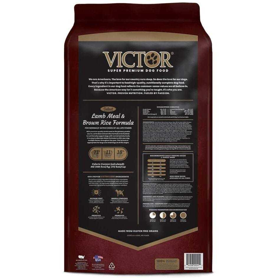 Victor Lamb Meal Brown Rice Dry Dog Food - Healthber