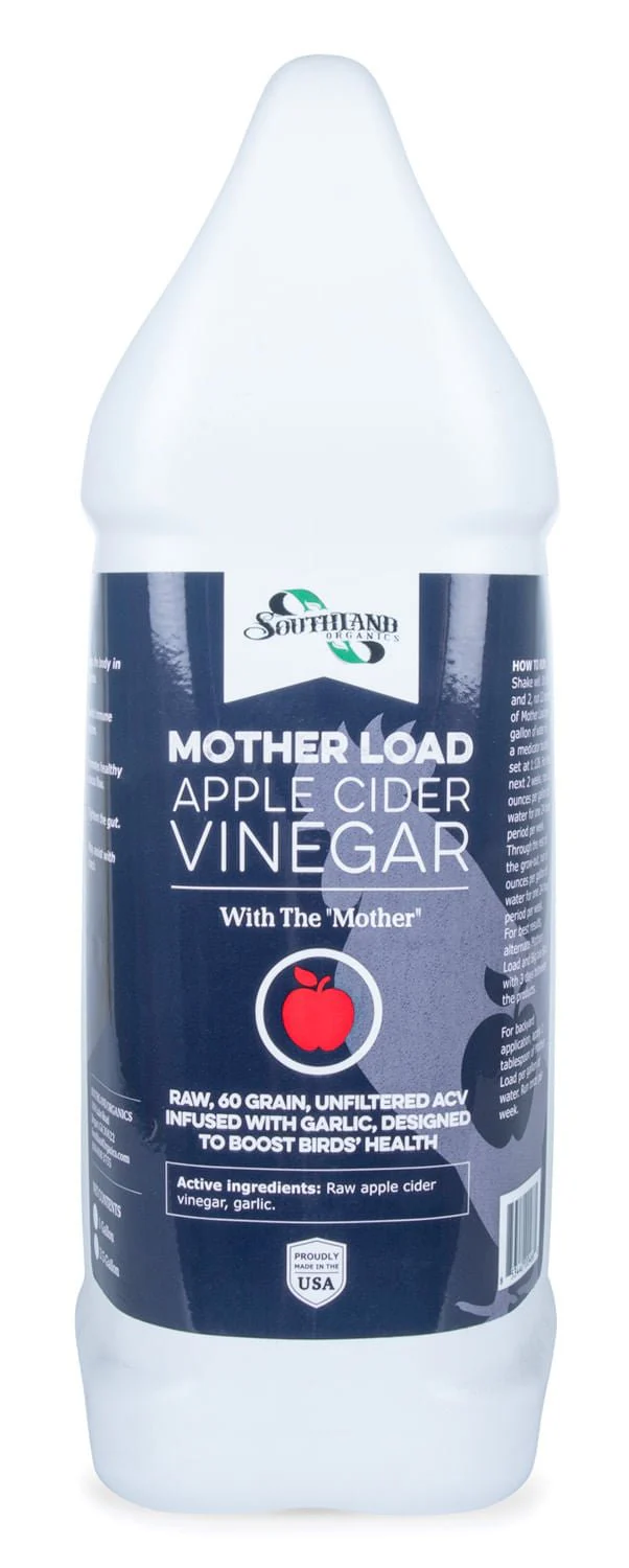 Mother Load Apple Cider Vinegar + Garlic for Chickens - Healthber