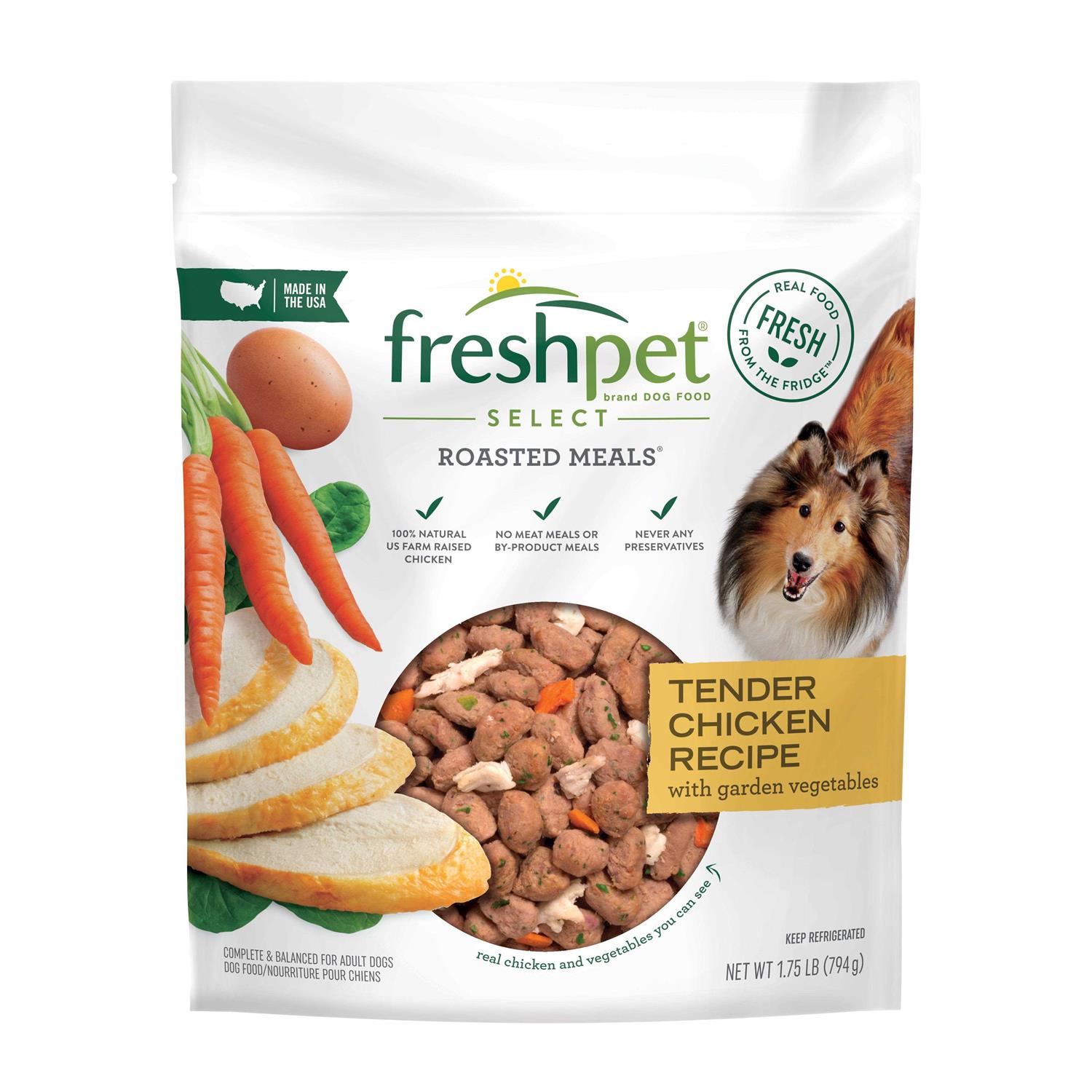 Freshpet Select Roasted Meals Tender Chicken Recipe Dog Food - Healthber