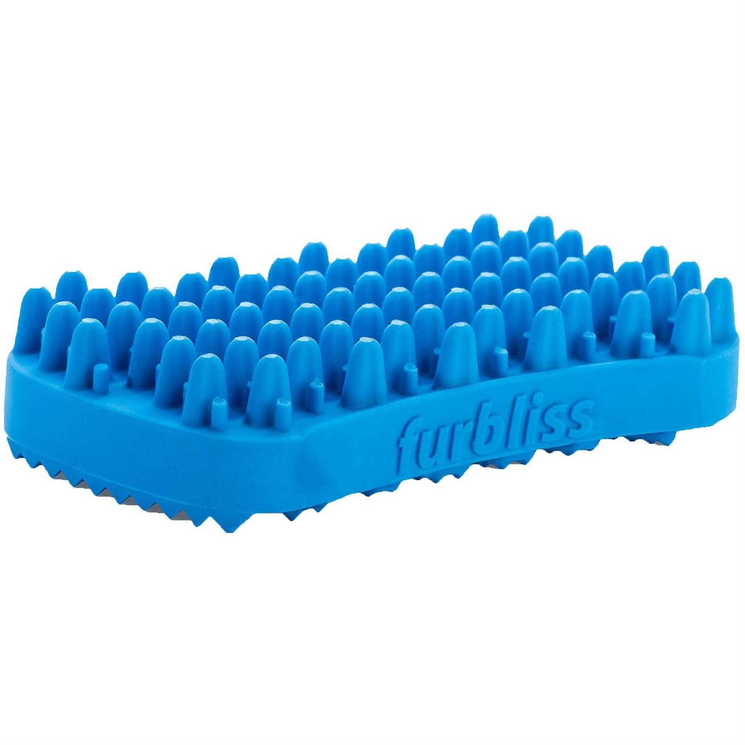 Vetnique Labs Pet + Me Blue Short Hair Cat Multifunctional Grooming Brush - Healthber
