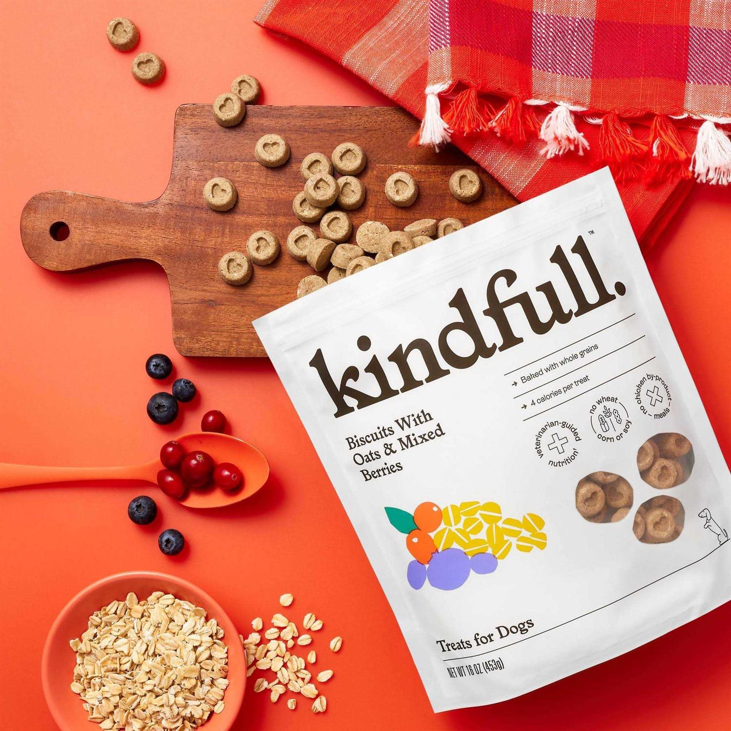 Kindfull Biscuit with Oats and Real Dog Treats - Healthber