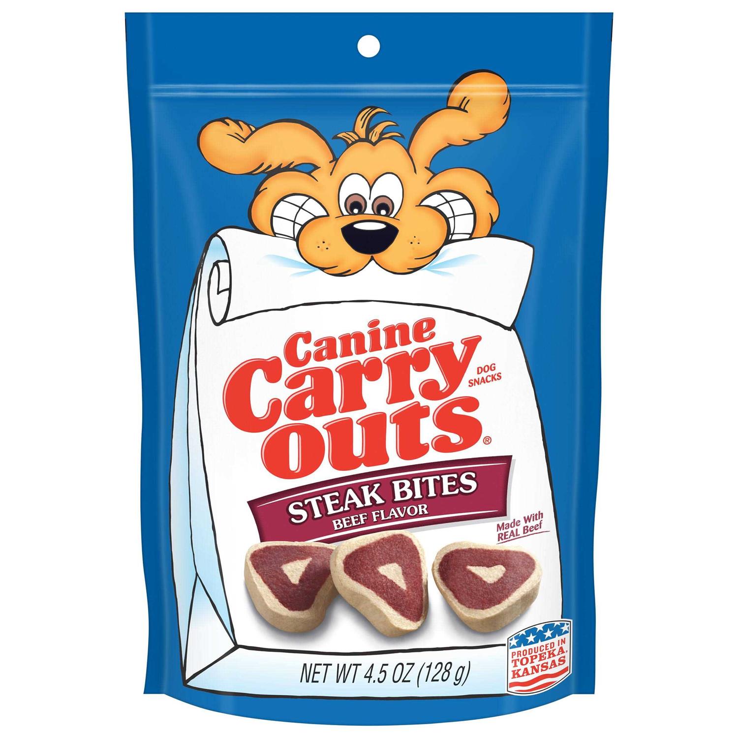 Canine Carry Outs Beef Flavor Dog Treats - Healthber