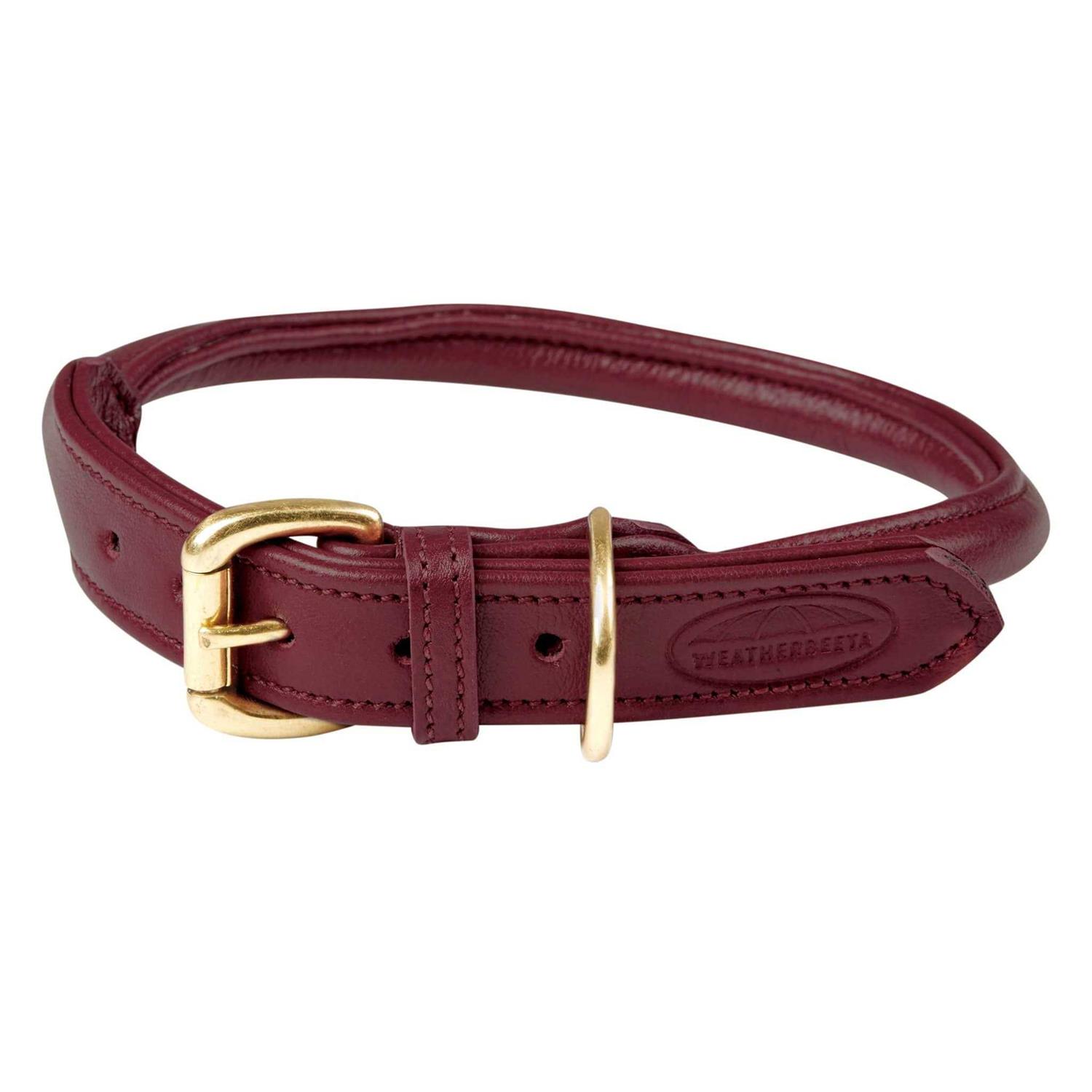 Weatherbeeta Rolled Leather Dog Collar - Healthber
