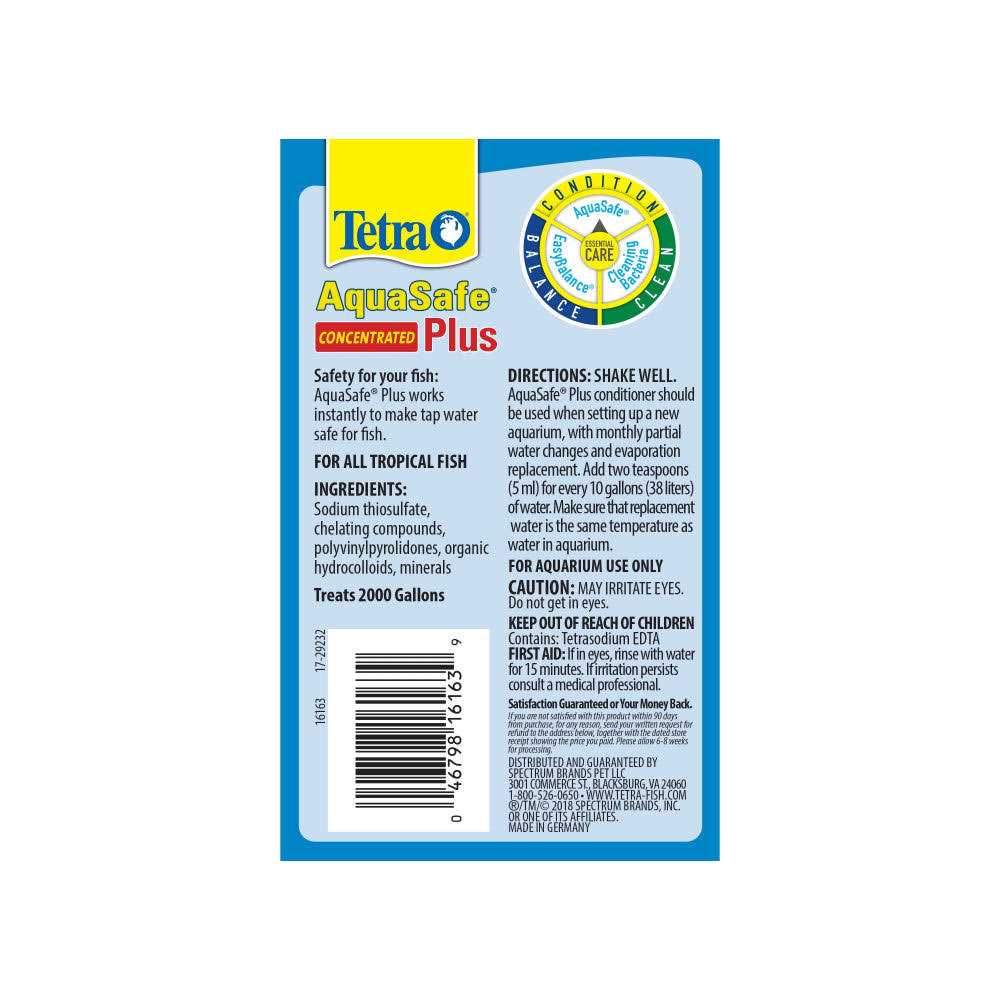 Tetra AquaSafe Plus Water Conditioner - Healthber