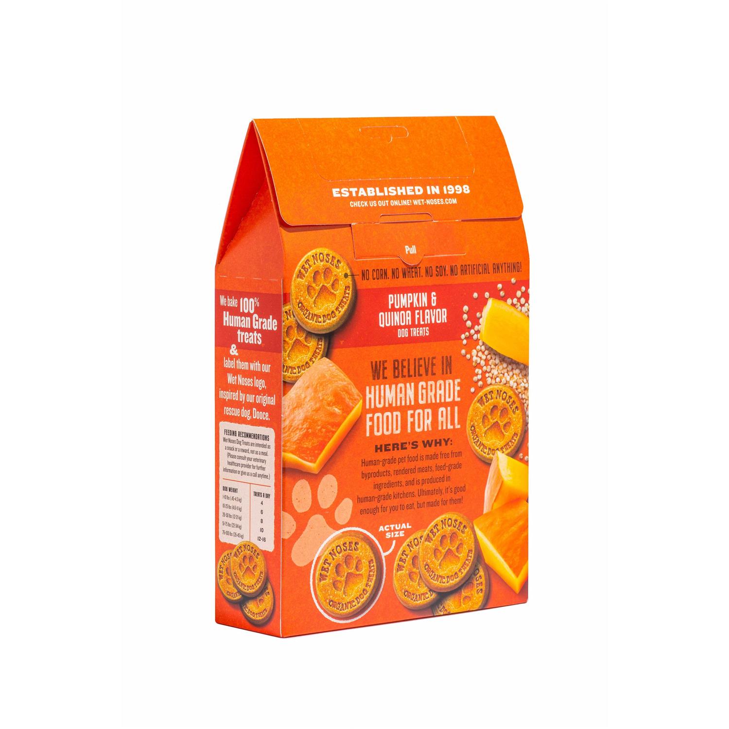 Wet Noses Grain Free Pumpkin Quinoa Dog Treats - Healthber