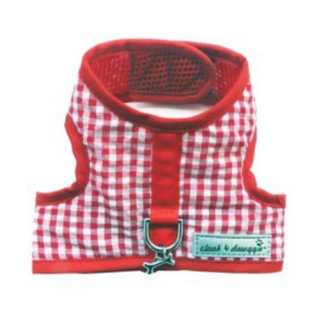 cloak & dawggie Teacup Gingham Dog Harness Vest - Healthber