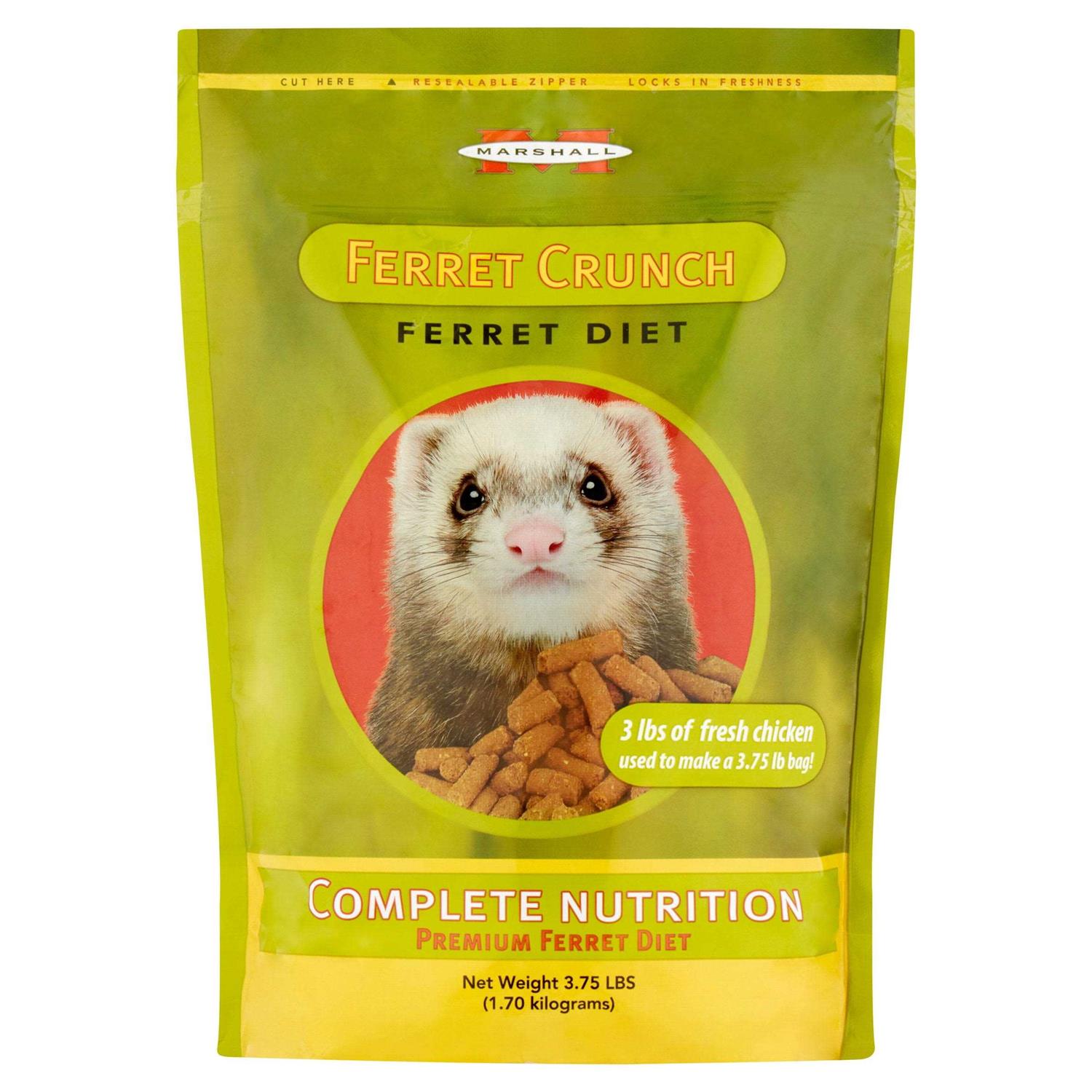 Marshall Pet Products Ferret Crunch Dry Food - Healthber