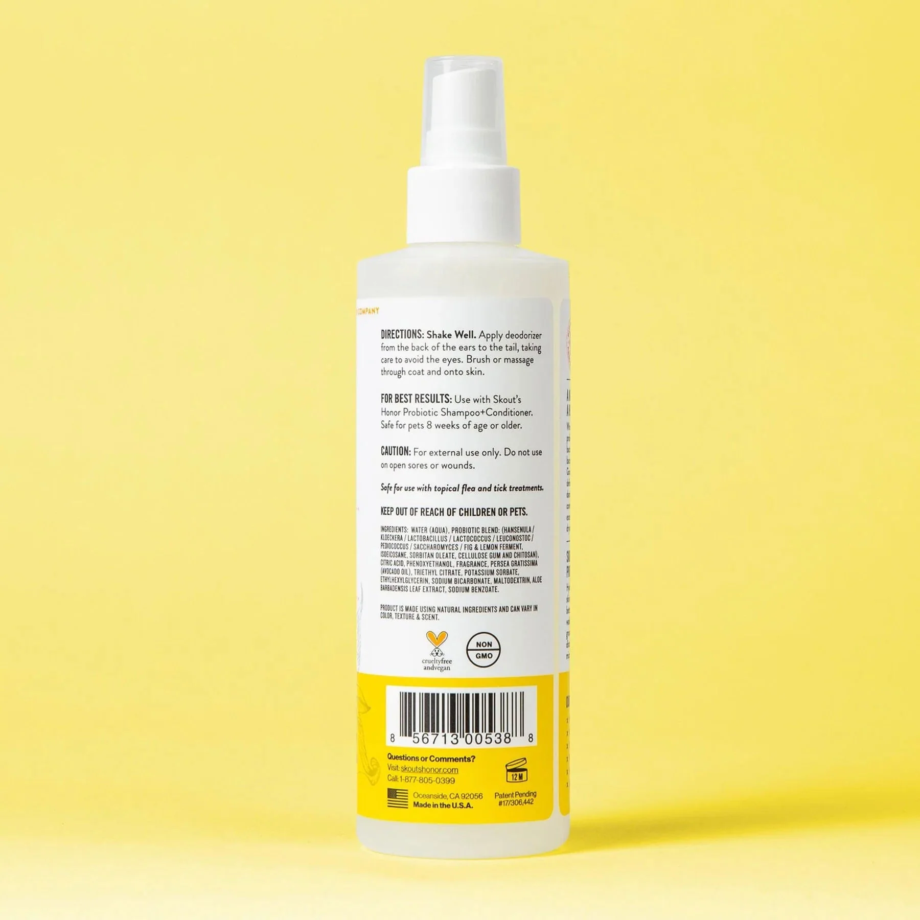 Skout's Honor Probiotic Daily Use Pet Deodorizer Spray - Healthber