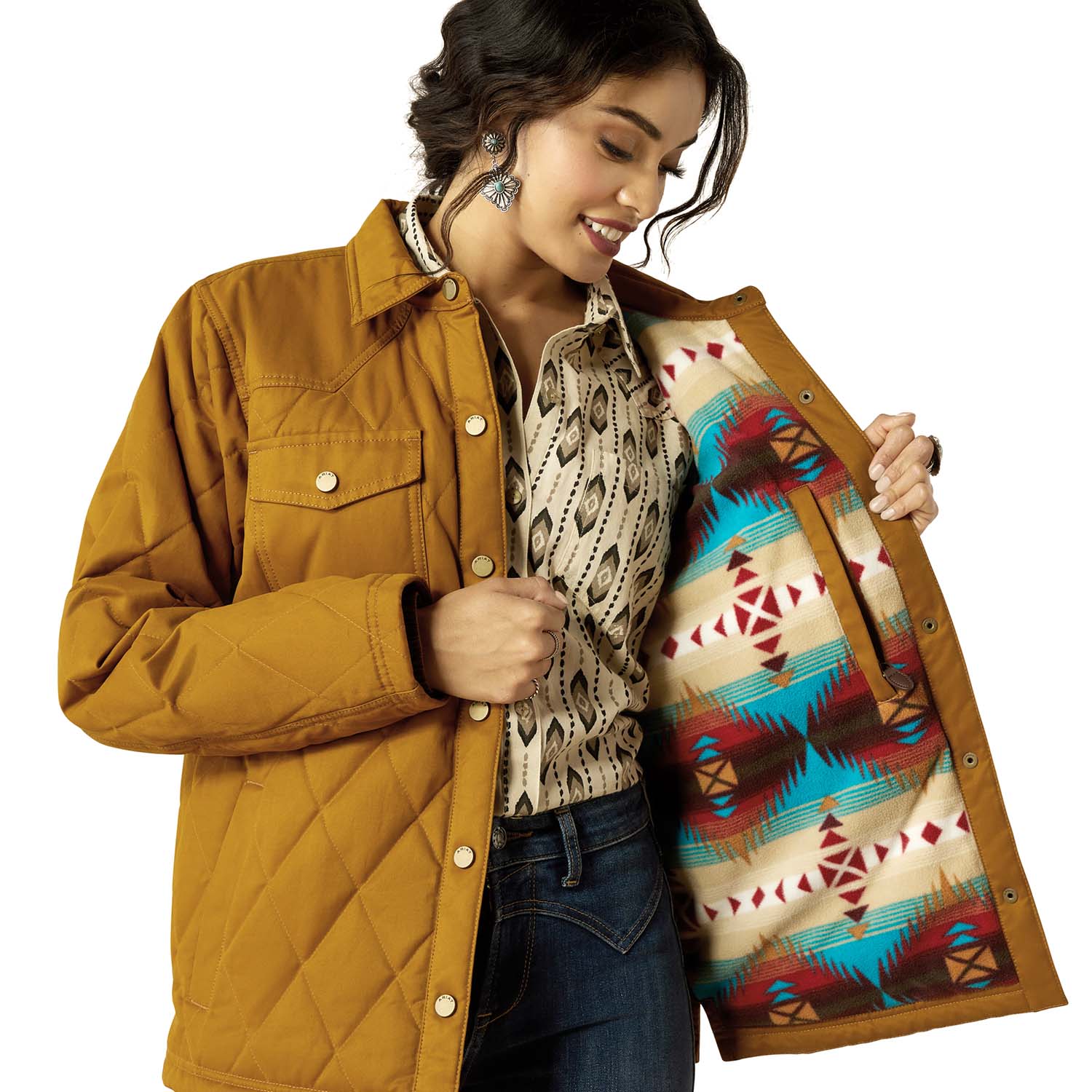 Ariat Women's Grizzly Quilted Barn Jacket - Healthber