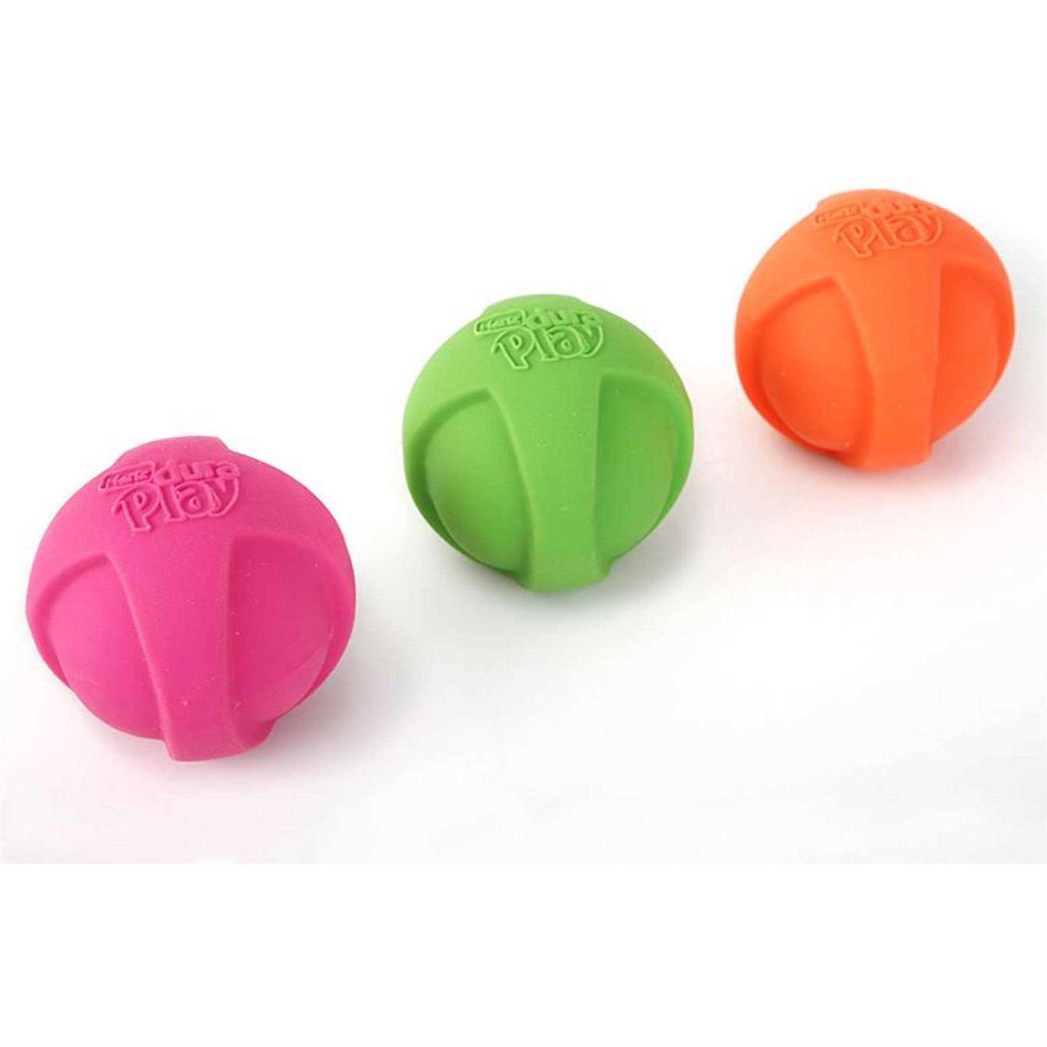 Hartz Dura Play Ball Squeaky Latex Dog Toy - Healthber