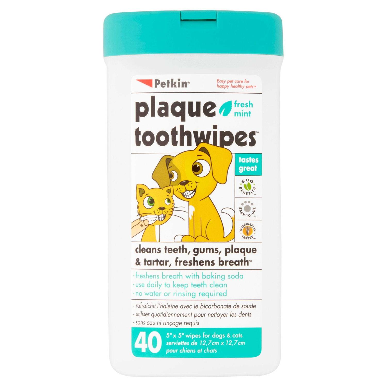 Petkin Tooth Wipes - Healthber
