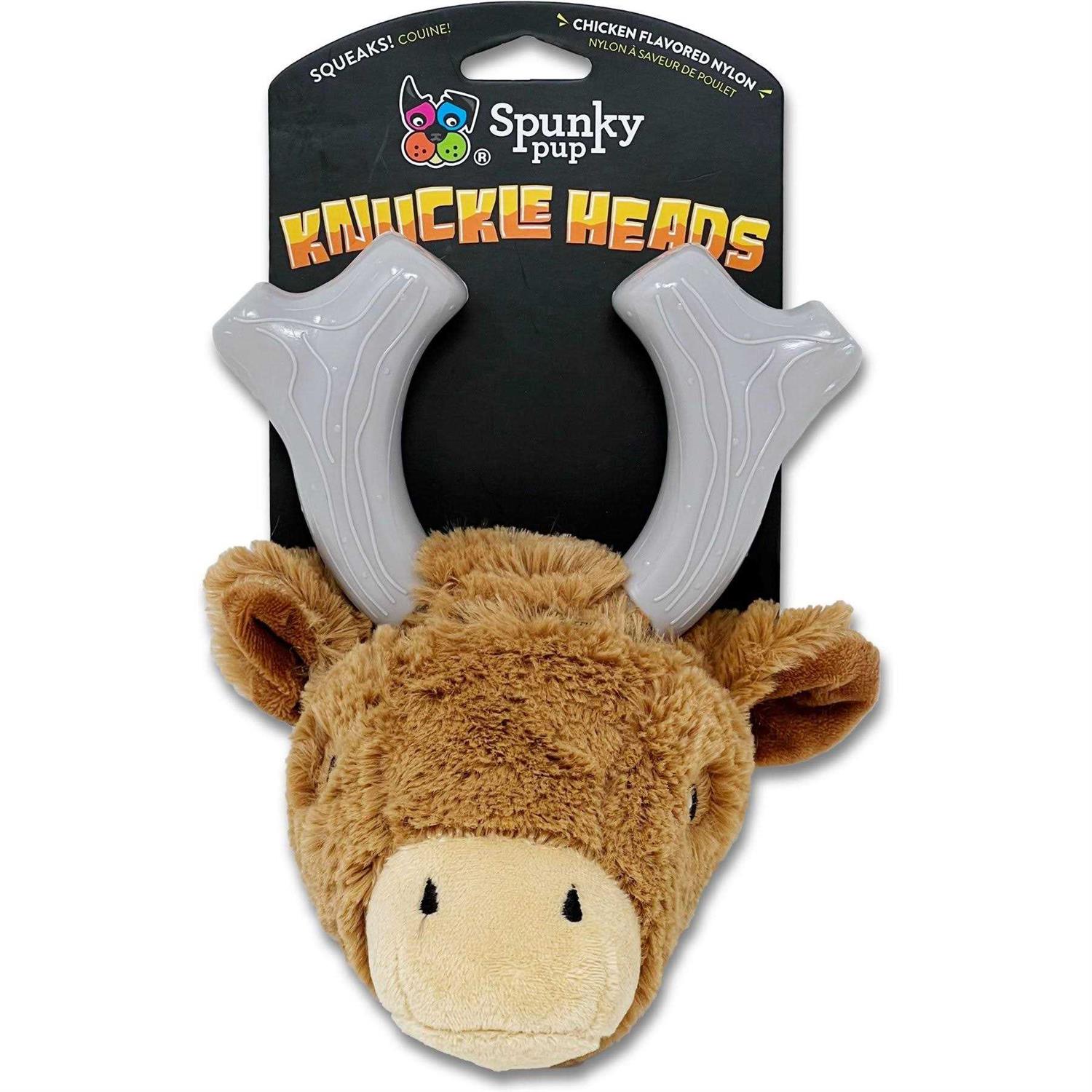 Spunky Pup Knuckleheads Deer Dog Toy - Healthber