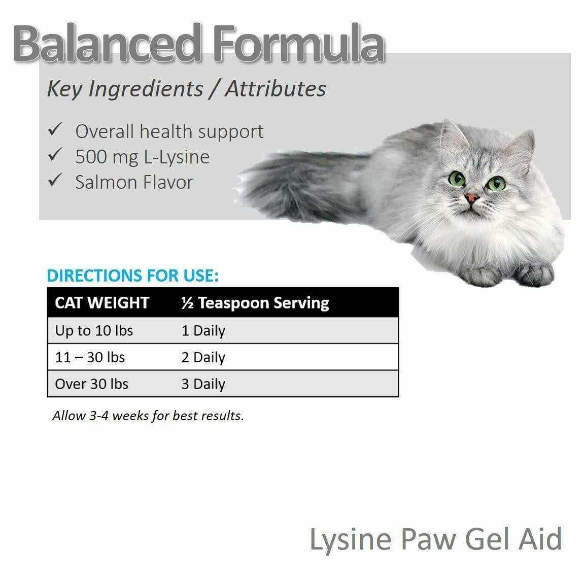 Vet Worthy Lysine Paw Gel for Cats - Healthber
