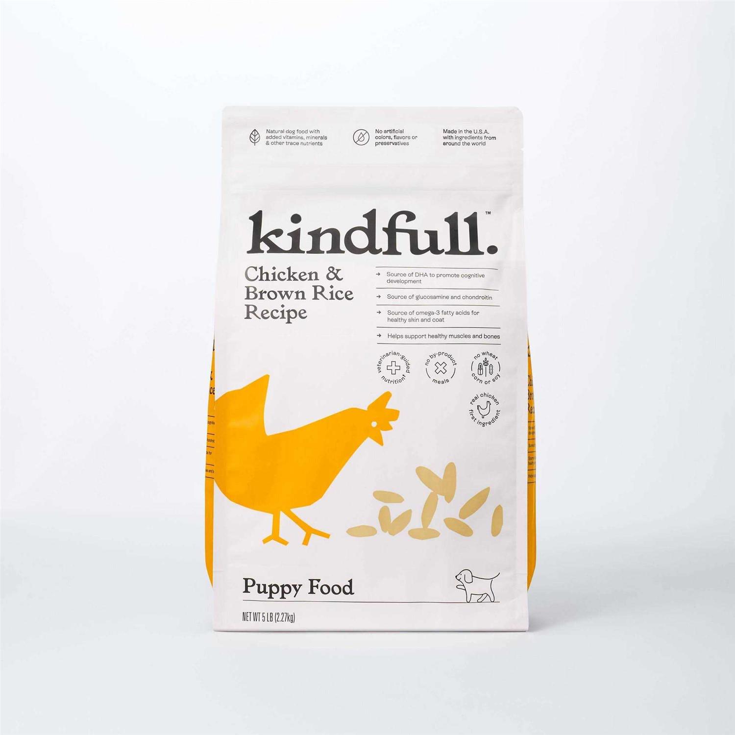 Kindfull Chicken and Brown Rice Puppy Recipe Dry Dog Food - Healthber
