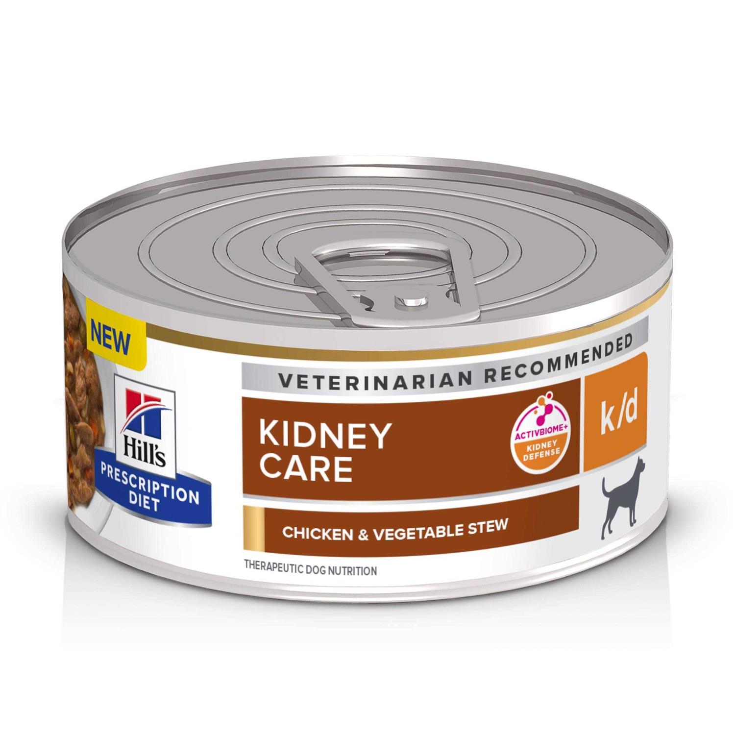 Hill’s Prescription Diet k/d Kidney Care Chicken & Vegetable Stew Canned Dog Food - Healthber