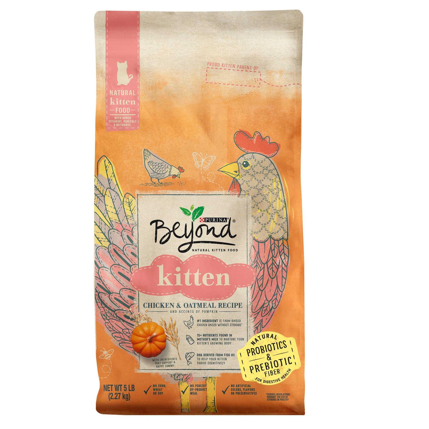 Purina Beyond Natural Kitten Food Chicken & Oatmeal - Healthber