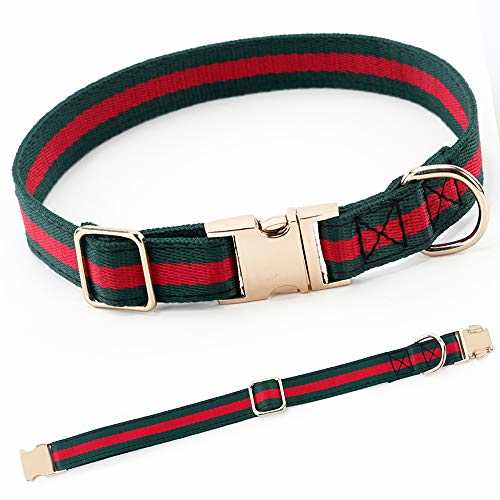 NISIYE Premium Dog Collar Soft Comfortable Dog Collars Luxury Style Durable Adjustable Collar with Metal Buckle Safety Dogs - Healthber