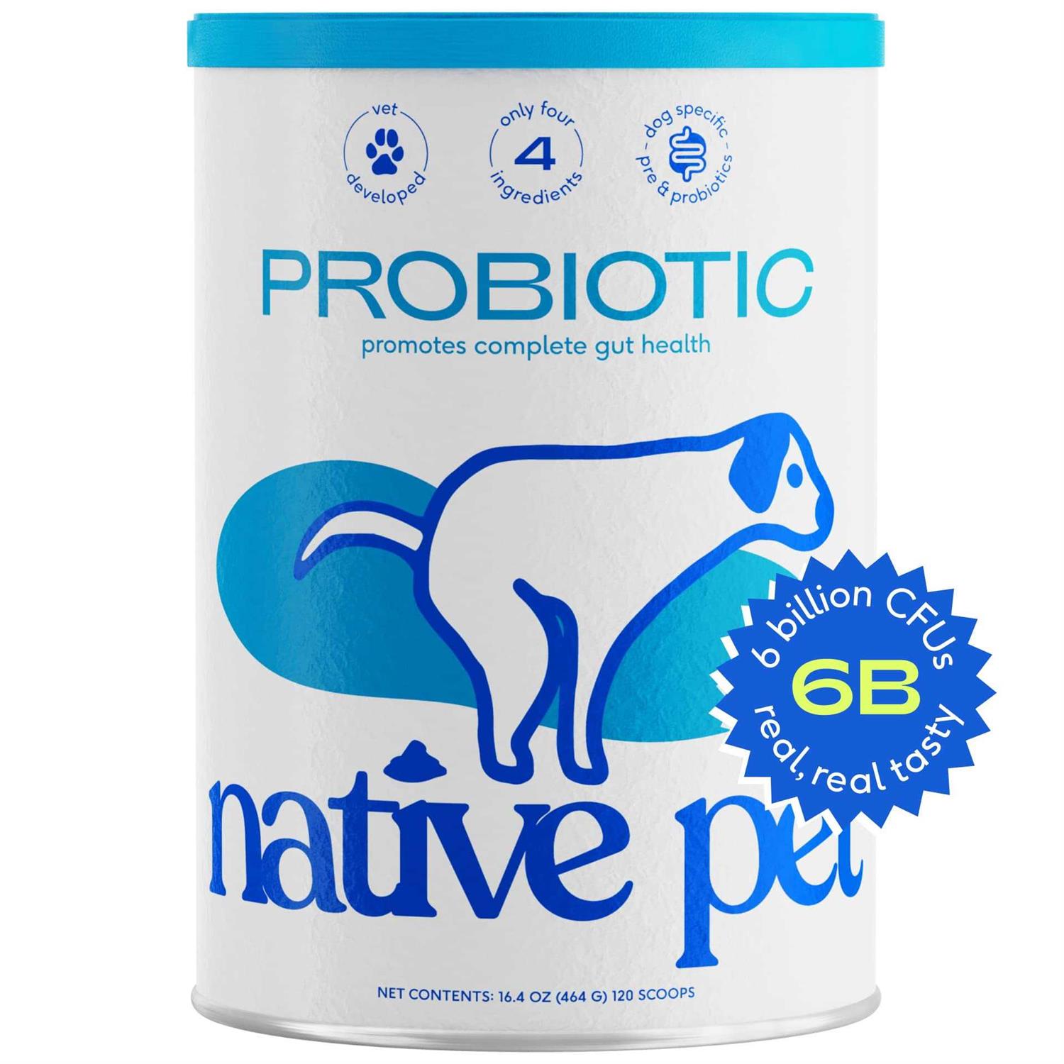 Native Pet Probiotic Powder Supplement for Dogs - Healthber