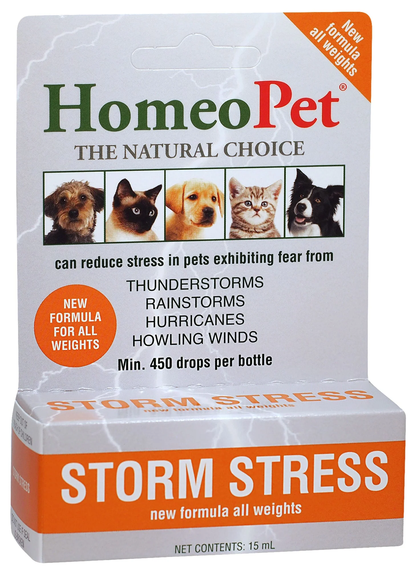 HomeoPet Storm Stress, 15 mL - Healthber