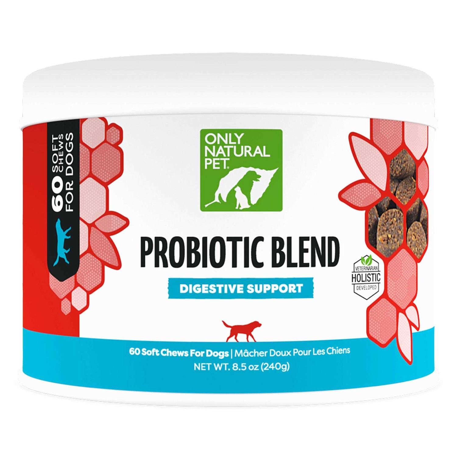 Only Natural Pet Probiotic Blend Soft Chews 60 Count - Healthber
