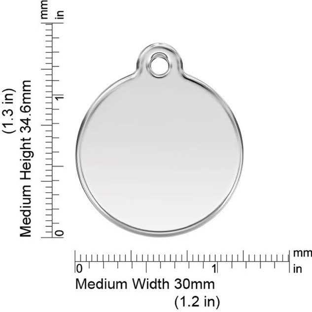 Red Dingo Medical ID Dog Tag - Healthber