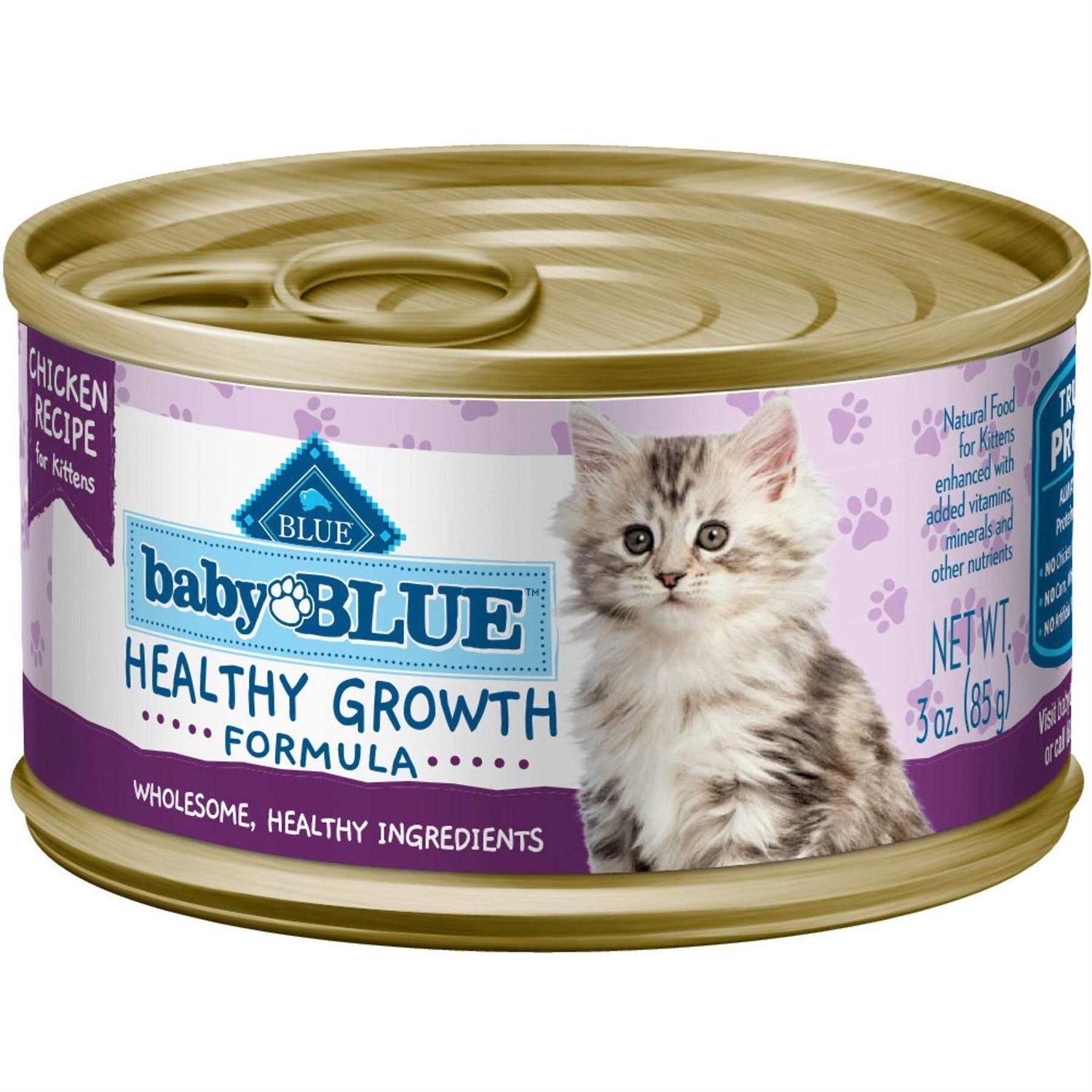 Blue Buffalo Baby Blue Wet Kitten Food Healthy Growth Formula Chicken - Healthber