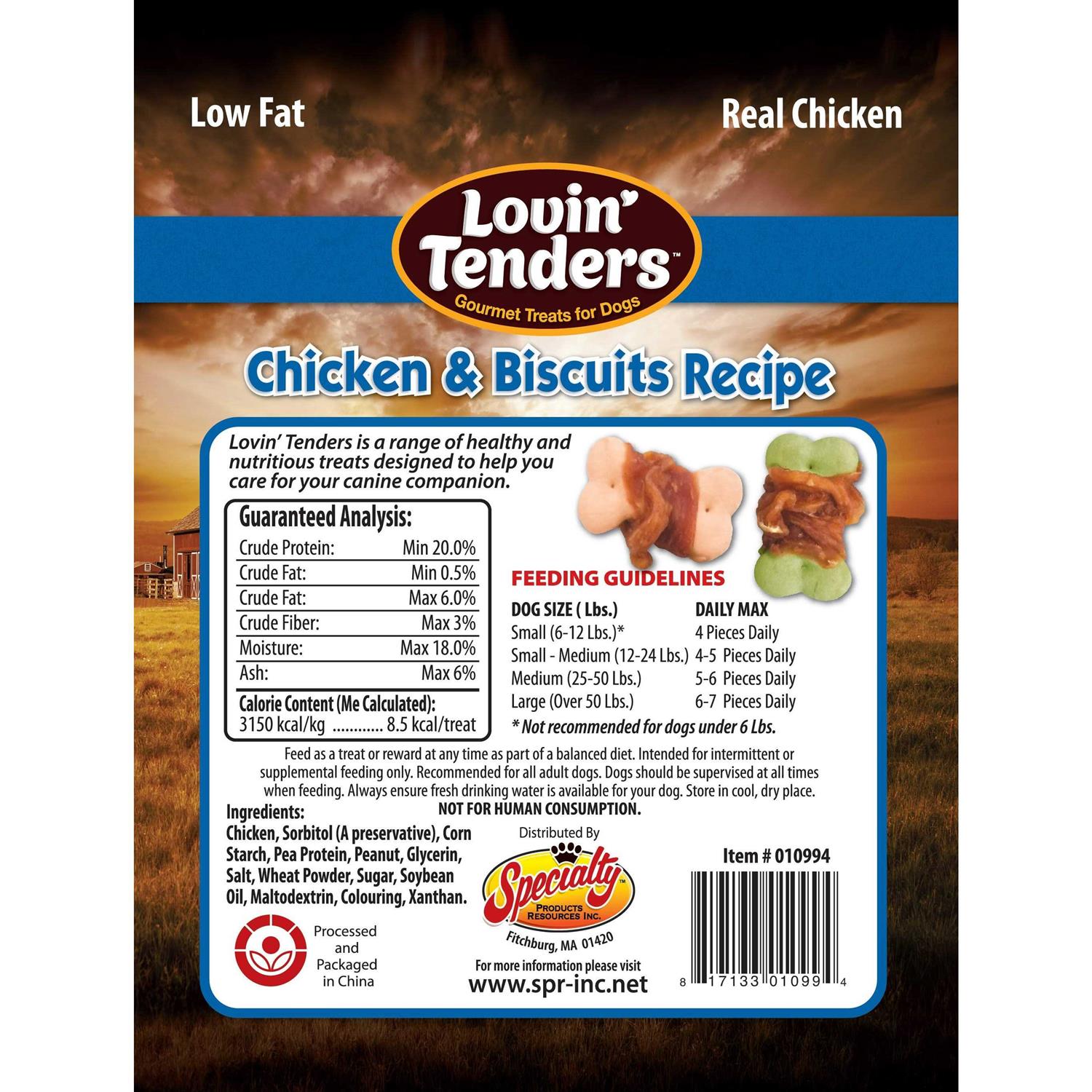 7-ounce Lovin’ Tenders Chicken Breast & Biscuits Dog Treat - Healthber