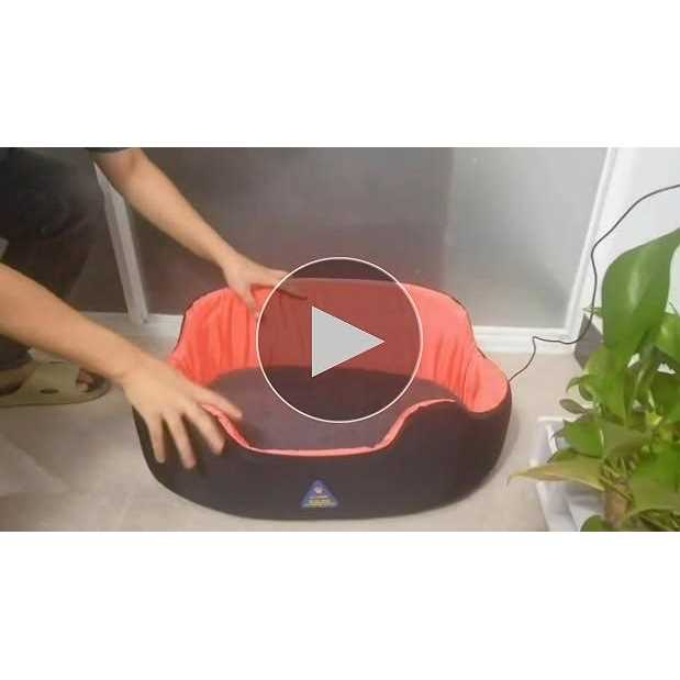 jojopepe washable dog bed heated cat bed for medium Small pets with warming temperature - Healthber