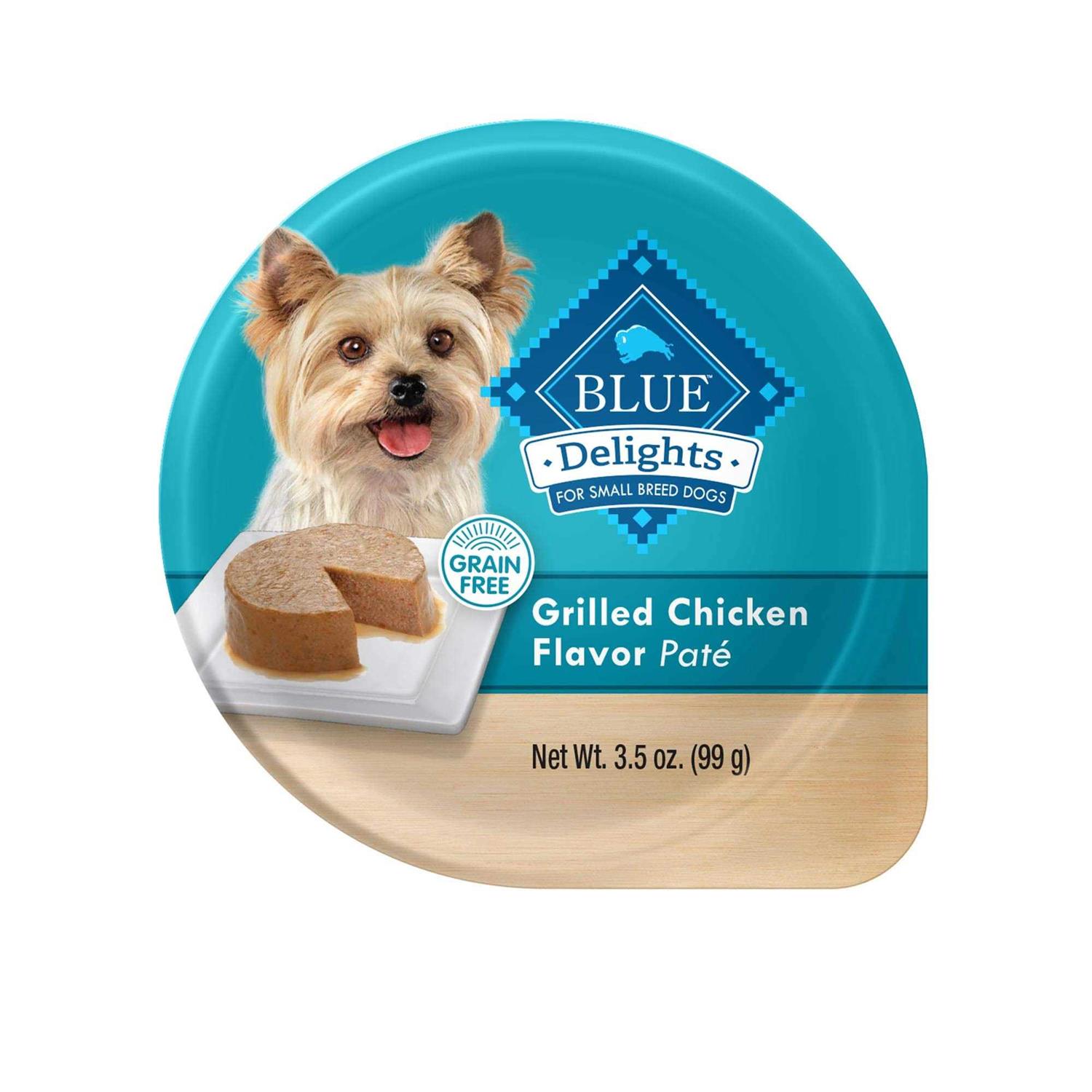 Blue Buffalo Delights Grilled Chicken Flavor Pate Small Breed Dog Food - Healthber