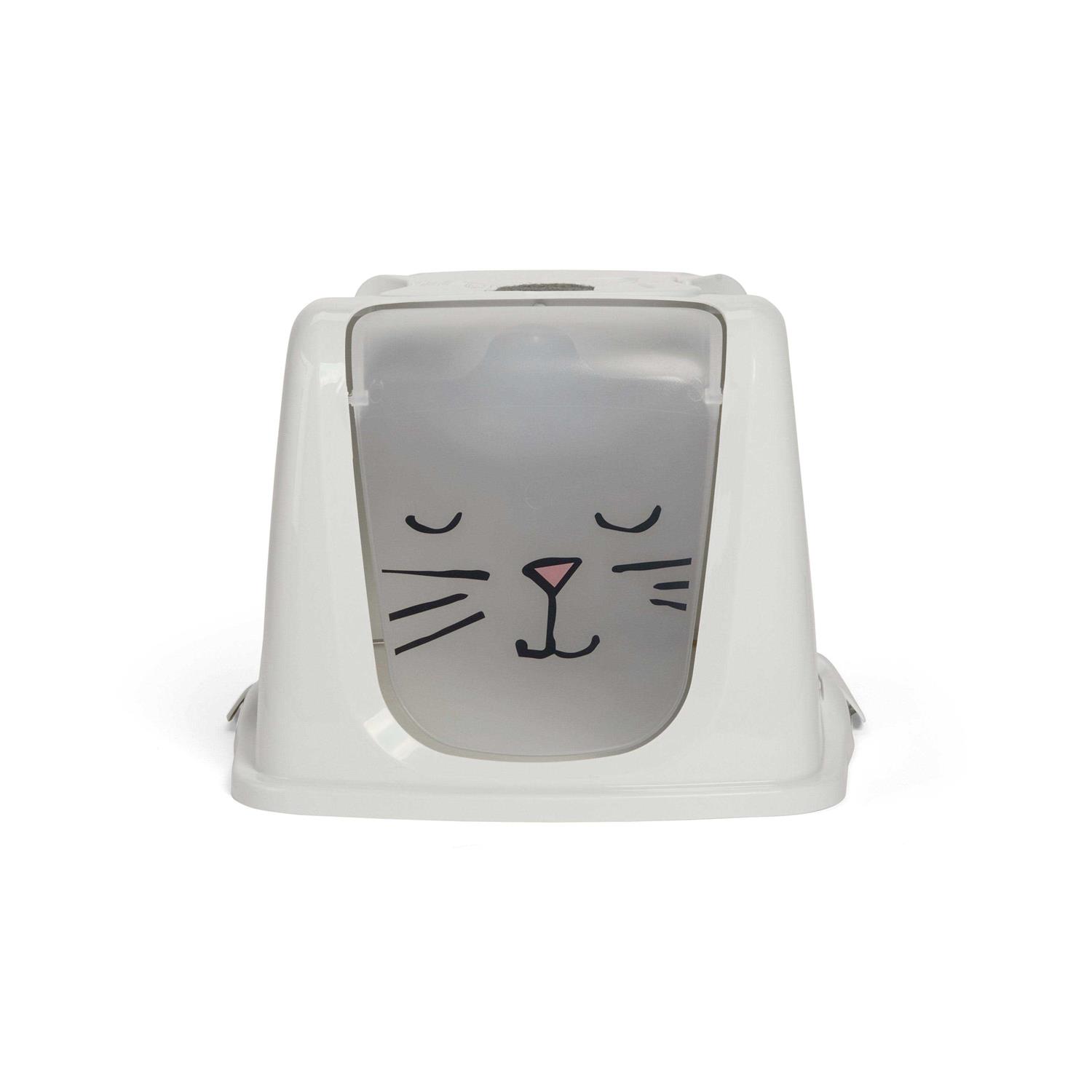 So Phresh Kitty Face Flip Lid Large Cat Litter Box - Healthber