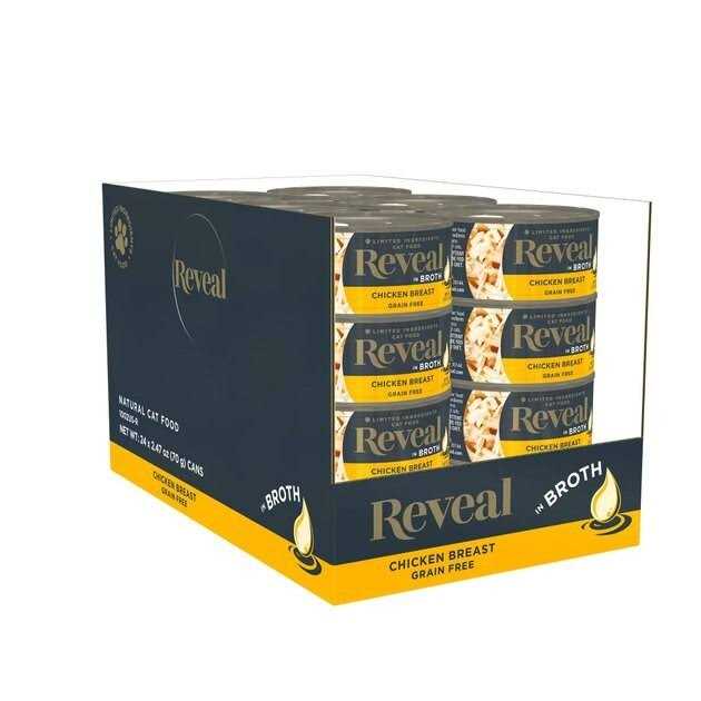 Reveal Natural Free Chicken Breast in Broth Wet Cat Food - Healthber
