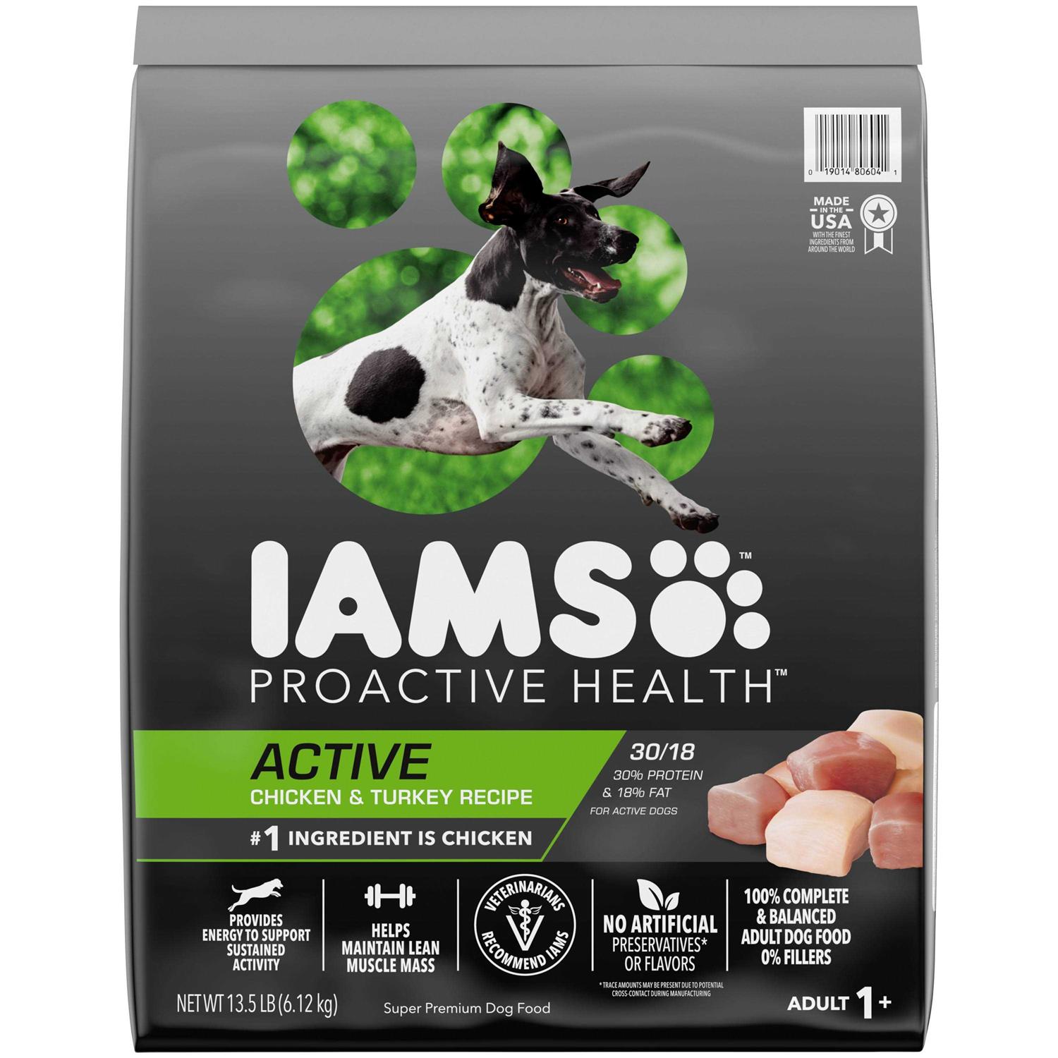 IAMS Proactive Health Active Chicken Turkey Dry Dog Food - Healthber