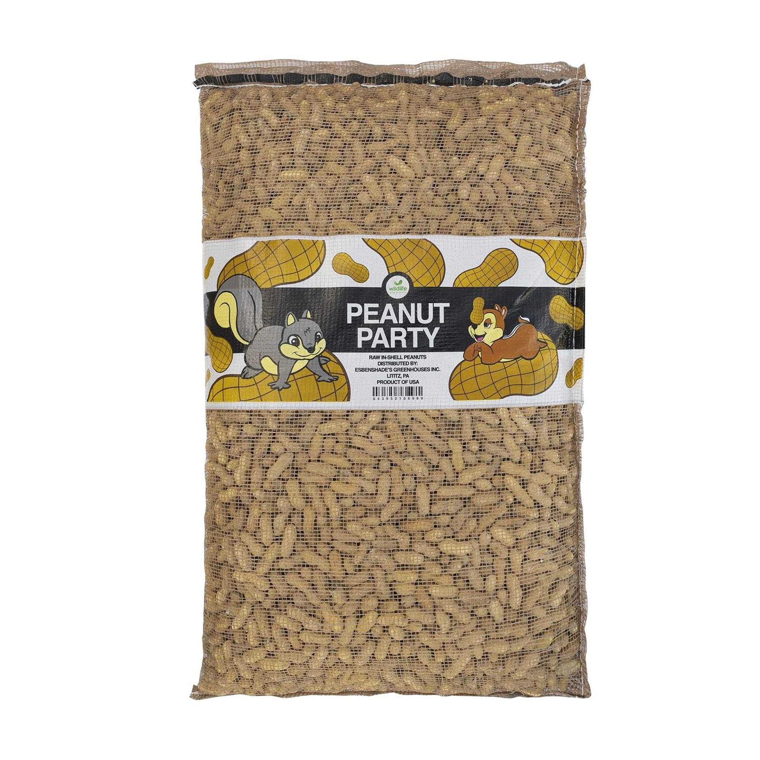 Wildlife Elements Peanut Party In-Shell Peanuts For Birds - Healthber