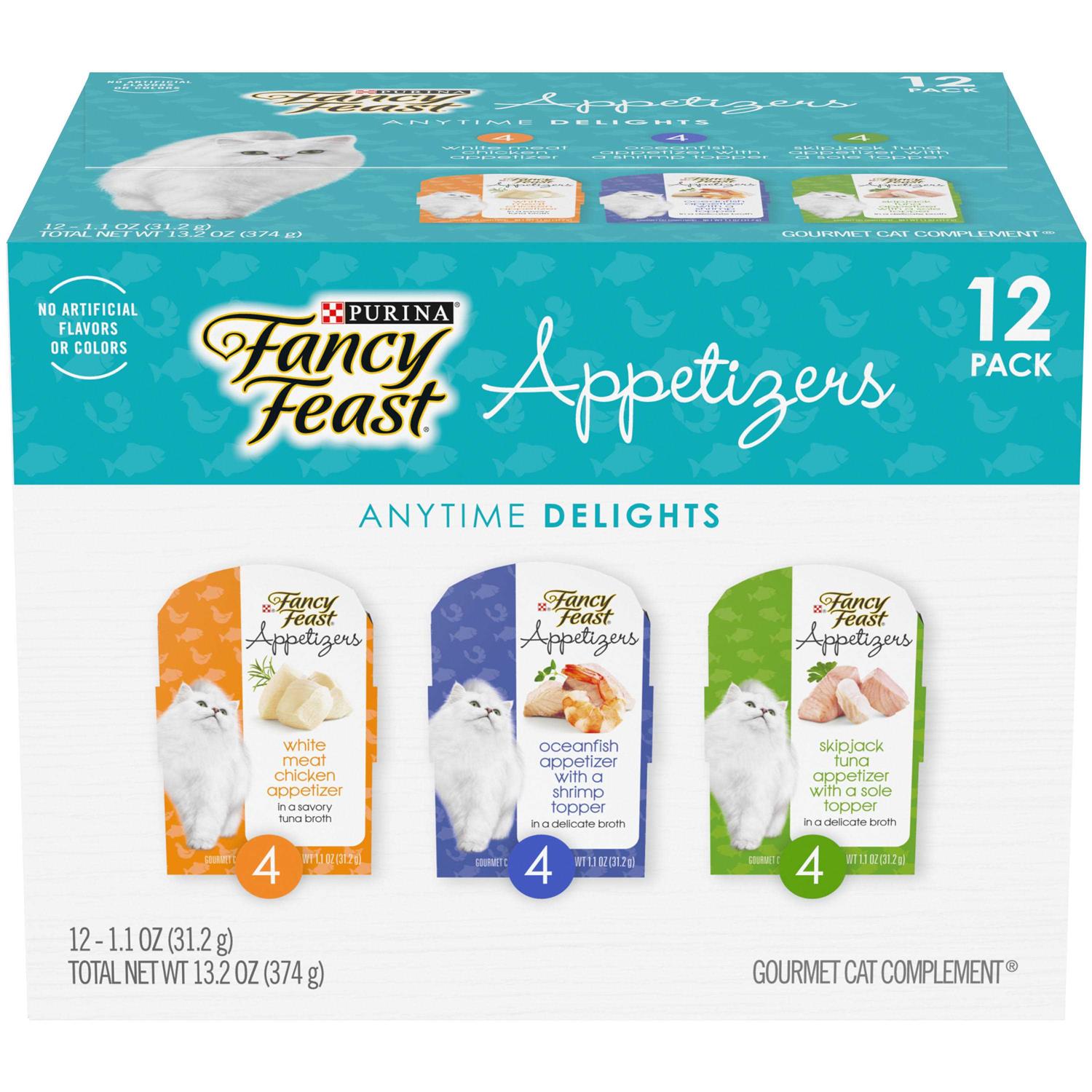 Fancy Feast Appetizers Grain-Free Variety Pack Wet Cat Food - Healthber