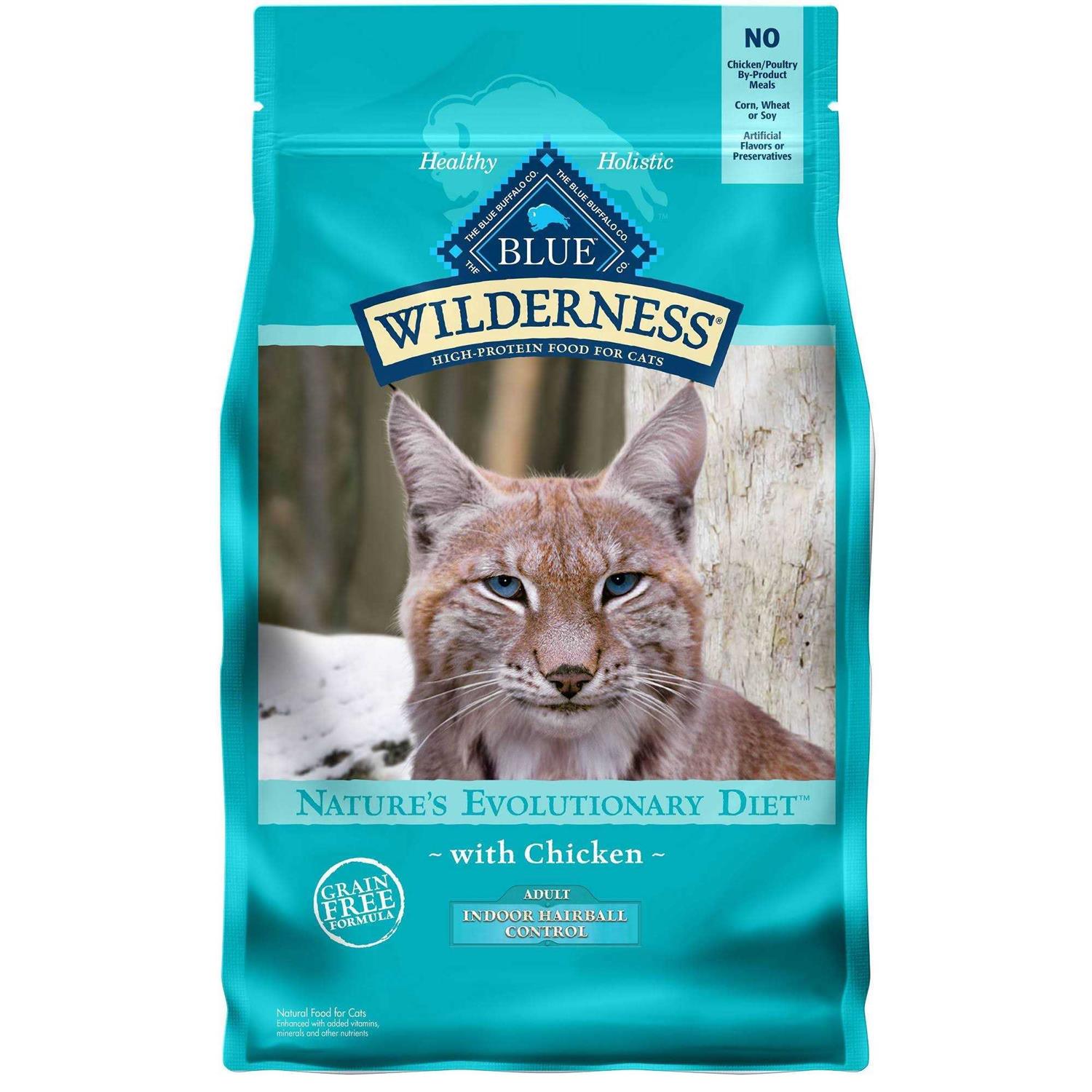 Blue Wilderness Indoor Hairball Control Cat Dry Food - Healthber