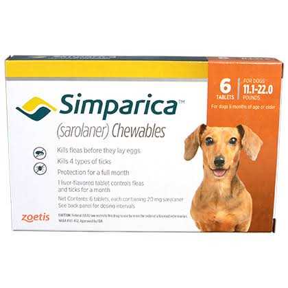 Simparica Chewable Tablets for Dogs - Healthber
