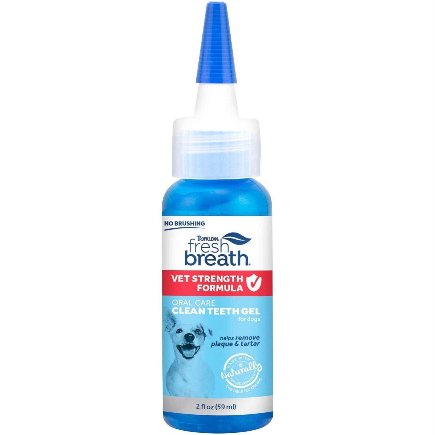 TropiClean Fresh Breath Vet Strength Formula Oral Care Clean Teeth Gel - Healthber