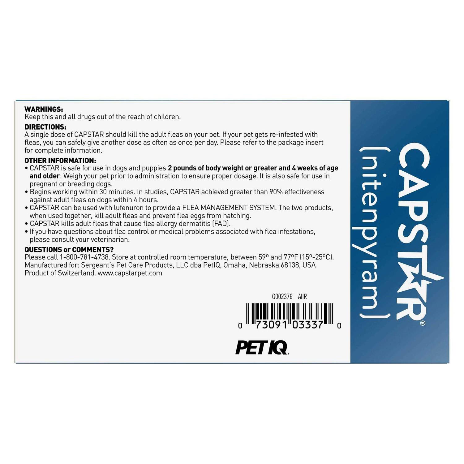 Capstar Flea Tablets for Dogs - Healthber