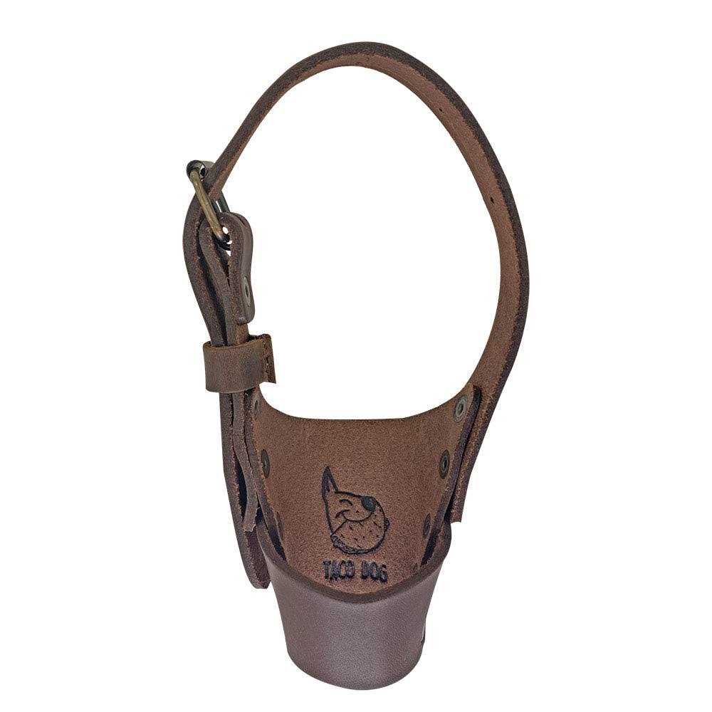 Taco Dog Leather Dog Muzzle Guard Handmade from Full Grain Leather - Healthber