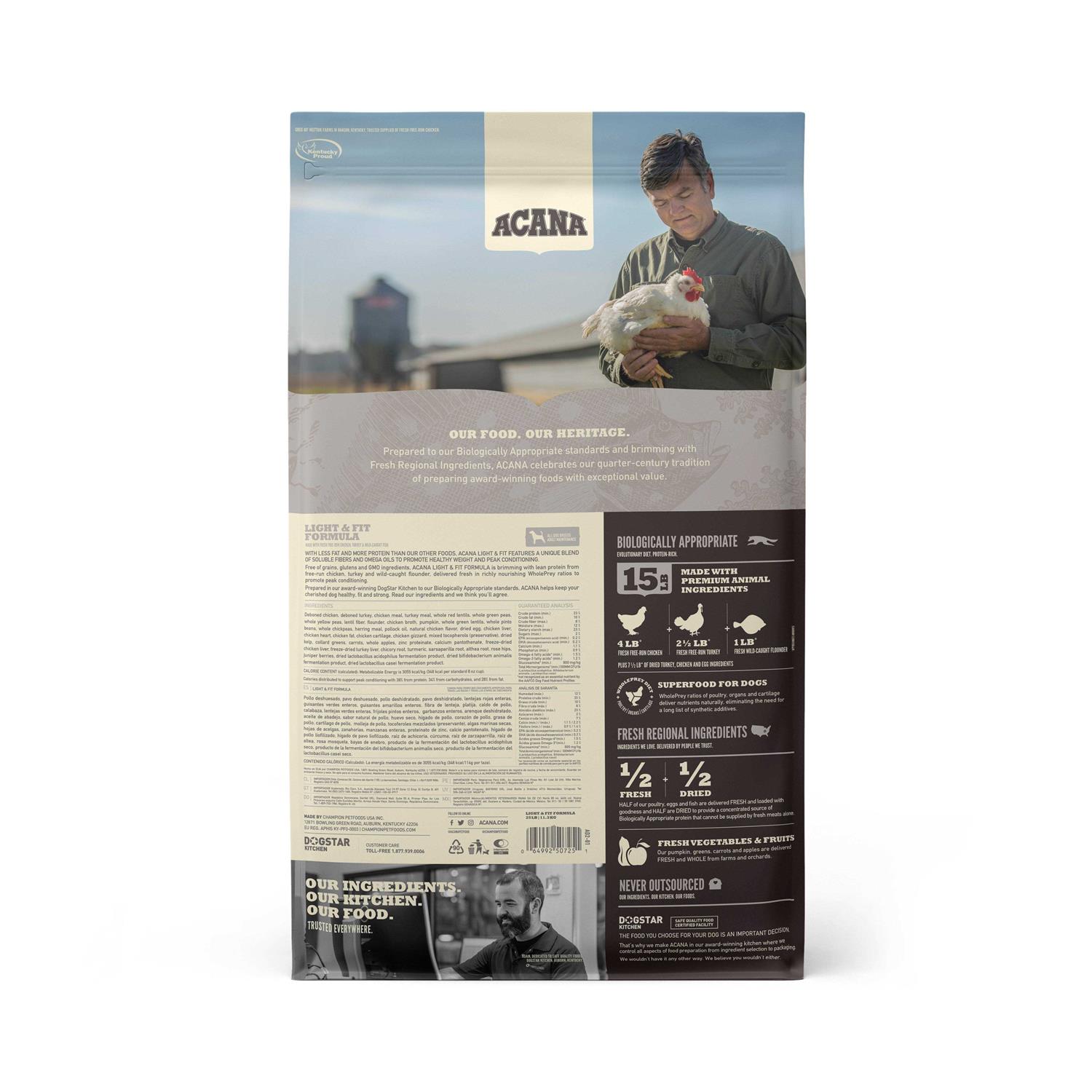 Acana Light & Fit Dry Dog Food - Healthber