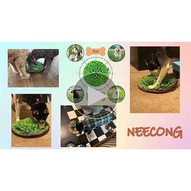 NEECONG Pet Snuffle Mat for Dogs,Interactive Feed Puzzle for Boredom,Encourages Natural Foraging Skills for Cats Rabbits Dogs Bowl - Healthber
