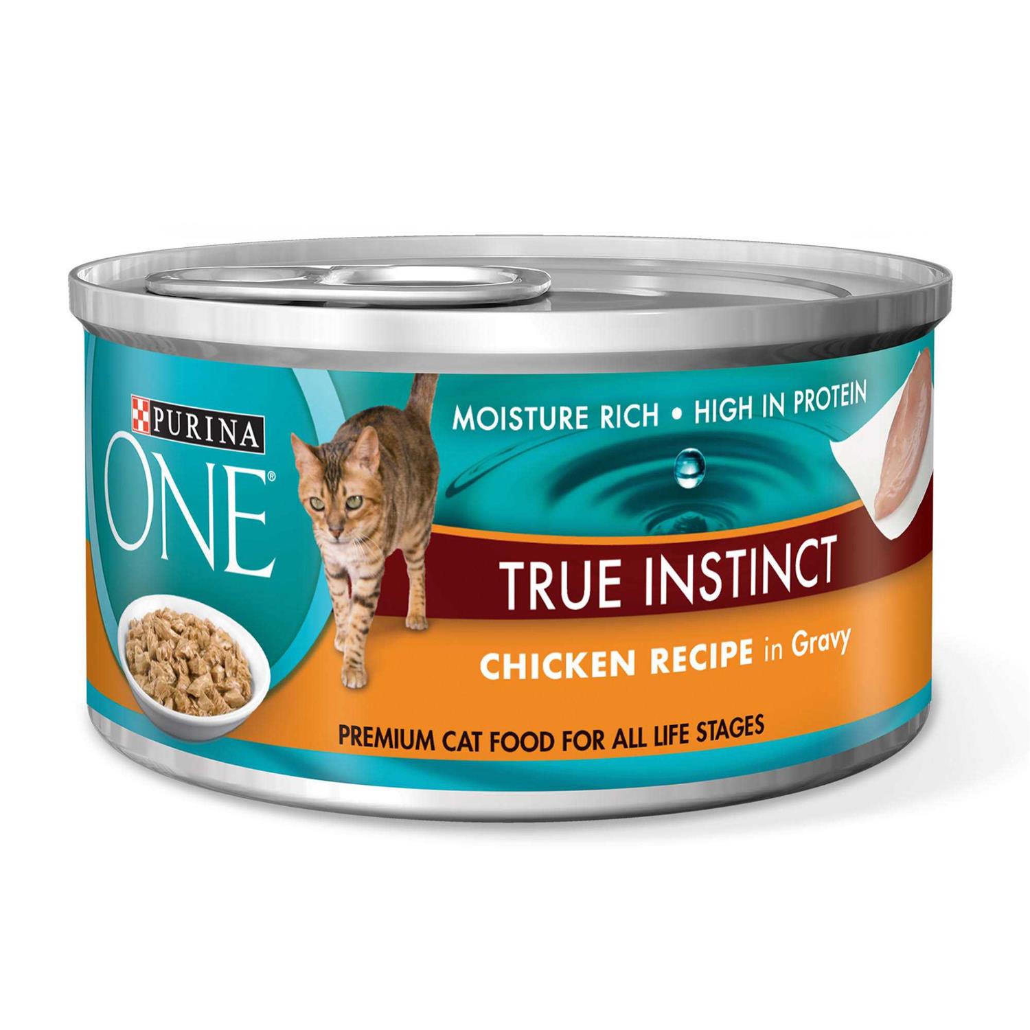 Purina ONE True Instinct Wet Cat Food Chicken - Healthber