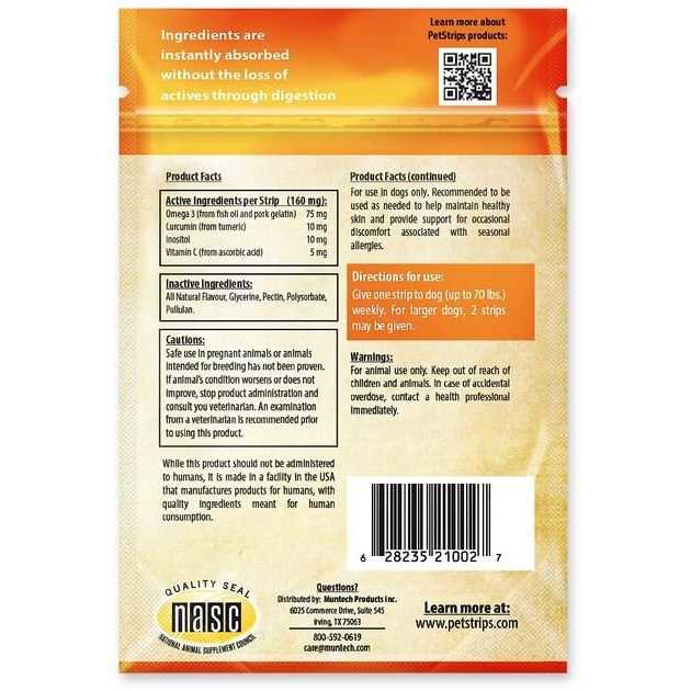 Petstrips Skin & Seasonal Allergy Dog Strips - Healthber