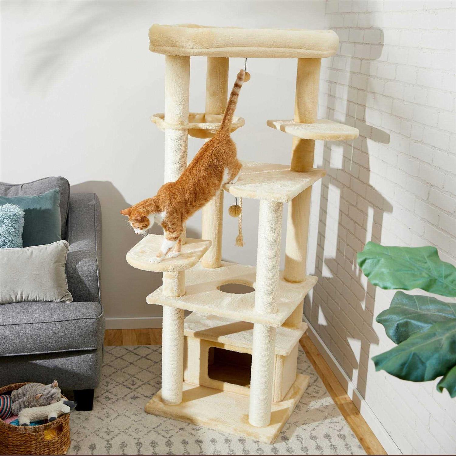 Frisco 65-in XXL Heavy Duty Cat Tree - Healthber